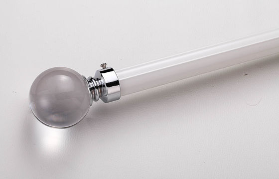 Dobra cena. aluminum material silent to slide curtain rod for heavy curtains with crystal finals w Internecie