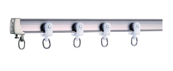 Dobra cena. 4,5 m długości 1,8 mm gruba zakrzywiona szyna kurtynowa Ripple Fold Curtain Track w sieci