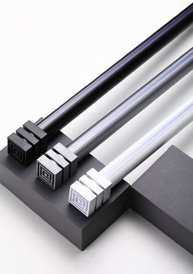 Dobra cena. Thickened mute aluminum alloy bracket side perforated curtain track single pole double pole w Internecie
