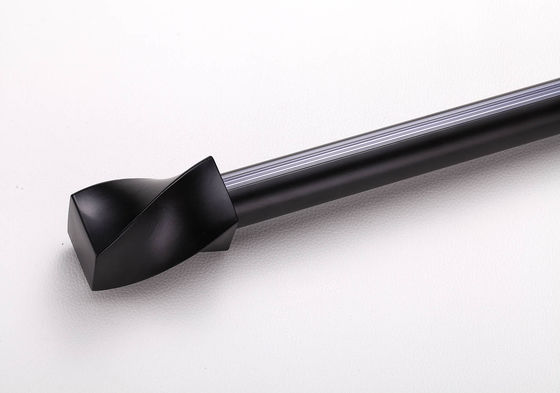 Dobra cena. 6063 Średnica prętów ze stopu aluminium 22 mm Wytrzymałe karnisze w kolorze czarnym w sieci