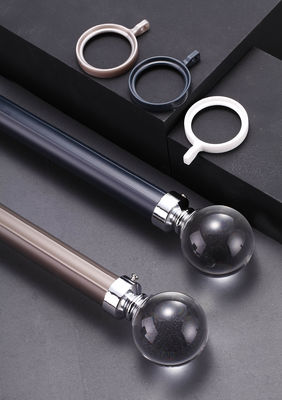 Dobra cena. Curtain Rod Single Rod Aluminum Alloy Silent Top Side Mounted Bracket Roman Rod Curtain Track Accessories w Internecie